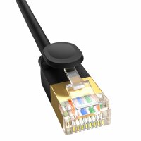 Baseus schnelles RJ45-Kat.-Netzwerkkabel. 7 10 Gbit/s 5 m dünn schwarz