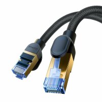 Baseus schnelles Internetkabel RJ45 Cat.7 10 Gbit/s 3 m geflochten schwarz