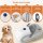 Katio Kadio Hundeschermaschine mit Tierhaar Staubsauger, Profi Haustierpflegeset mit 8 Tierpflegewerkzeugen Grau