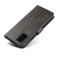 Premium Magnet Case Buch Tasche Schutzhülle aufklappbare Hülle Standfunktion Zubehör kompatibel mit XIAOMI REDMI 12 4G Schwarz