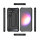360 Grad Magnet Hülle Metall Case Full Cover Schwarz Samsung Galaxy S24 Schwarz