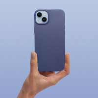 Silikon Hülle kompatibel mit SAMSUNG GALAXY S24+ Case TPU Soft Blau-Matt