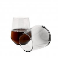 Pasabahce Wasserglas Set Allegra 3 Teilig 41536 Spülmaschinengeeignet Glas Saftglas Limogläser Grau XL Glas 425ml