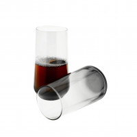 Pasabahce Allegra Universal Mehrzweck-Wassergläser 3er-Set Geeignet für Wein, Säfte, Soda, 470 ml (Highball) 420015 Grau