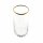 Pasabahce 420695 Nova Trinkglas Set 4-teilig mit elegantem Goldrand - 360 ml Cocktailgläser Saftglas