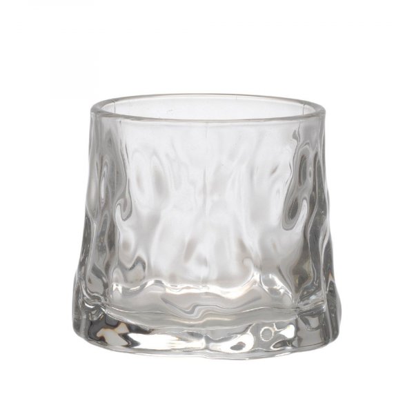 Zoha 2er Set Whiskyglas Whisky Iceberg - Glas Wasserglas Saft - 180 ml, Glas, Bewegbar - Trinkglas Cocktailgläser Eiskaffeegläser Tee Saft