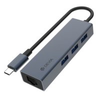 DEVIA USB TYP-C – USB 3.1 + RJ45 + 3XUSB 3.0...