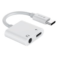 Devia Adapter Smart USB-C - USB-C (Anschluss) + Klinke...
