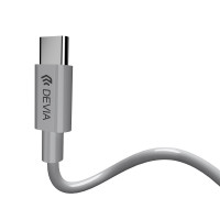 Devia Adapter Smart USB-C - USB-C (Anschluss) + Klinke 3,5mm (Anschluss) weiß