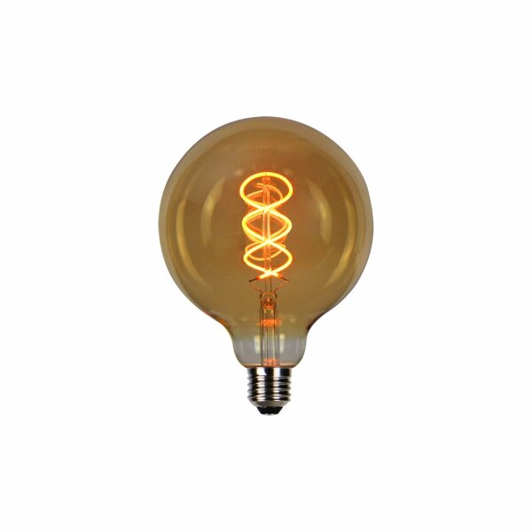 LED Line Prime LED BIRNE E27 4W 1800K 210LM 220-240V Filament G125 Globe Retro Vintage Gold Dimmbar