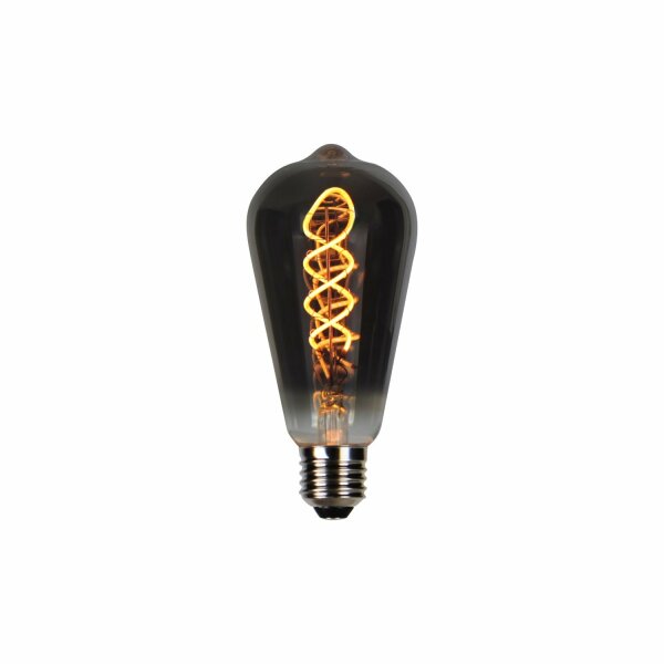 LED Line Prime LED BIRNE E27 4W 1800K 150LM 220-240V Filament ST64 Retro Vintage Graphit Dimmbar