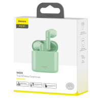 Baseus Kabellose Kopfhörer mit Bluetooth Technologie In-Ear-Kopfhörer Grün