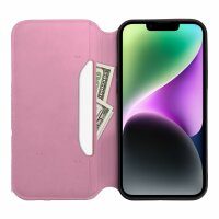 Dual Pocket Holster Buch Tasche kompatibel mit Samsung Galaxy A15 4G/5G Pink