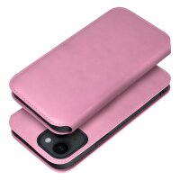 Dual Pocket Holster Buch Tasche kompatibel mit Samsung Galaxy A15 4G/5G Pink