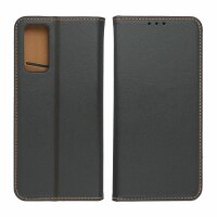 Smart Pro Echt Leder Hülle Tasche kompatibel mit Xiaomi Redmi Note 12s Schwarz