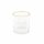 Almina Elisa 6 Teiliger Trinkgläser-Set 240 ml mit Goldumrandung Riffle Design