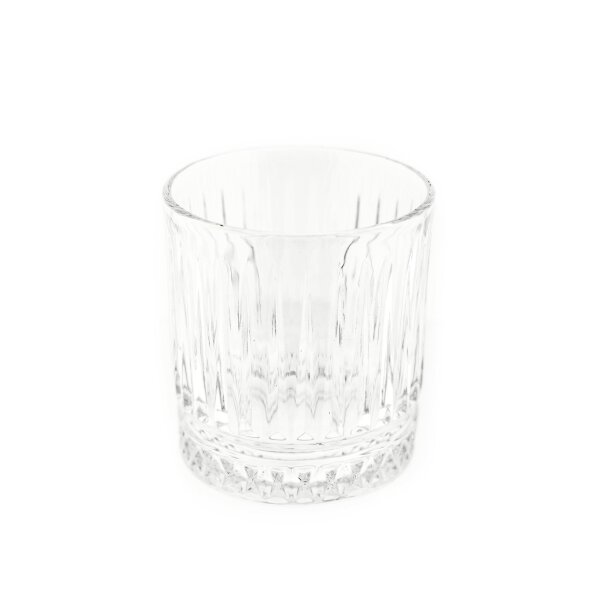 Almina Elisa 6 Teiliger Trinkgläser-Set aus Glas mit Riffle Design 240 ml