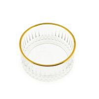 Almina Elisa 6 Tlg. Glasschalen-Set mit Riffle Design...