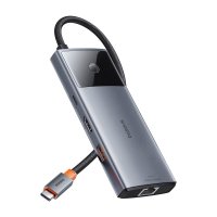 USB-HUB 6in1 Baseus Metal Gleam Series II...