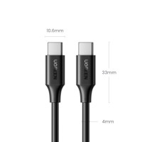 Ugreen US562 USB-C auf USB-C PD Schnellladekabel 1,5 m Schwarz