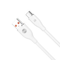 Forever Ladekabel / Datenkabel USB - USB-C 1,0 m 6A Weiß