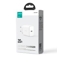 Joyroom Ladegerät JR-TCF06 USB-C-Anschluss 20W PD-Schnellladegerät - Weiss