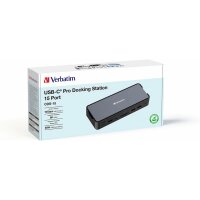 Verbatim USB-C Pro Dockingstation CDS-15 mit HDMI/DP/RJ45/USB-A/USB-C 32171