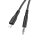 HOCO AUX Audio Jack 3,5 mm Kabel kompatibel mit iPhone UPA18 1 m schwarz