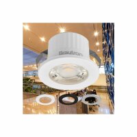 LED Einbauspot Minispot 3W IP54 rund weiß/schwarz/silber Ø 3,2 cm (deckenausschnitt) warmweiß (3000 K)