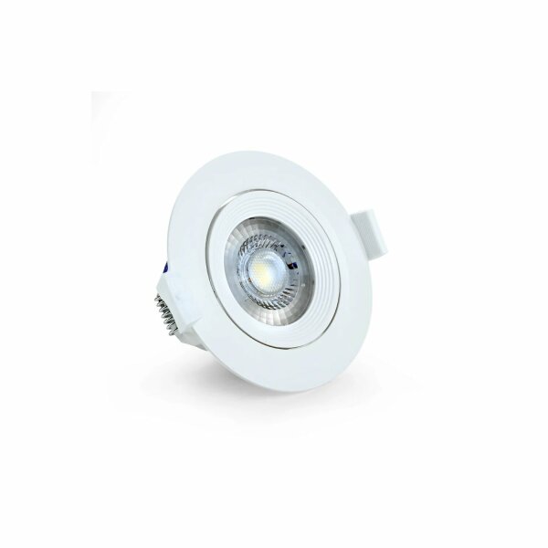 LED Einbauspot COB 5 Watt | rund | schwenkbar | weiß | IP20