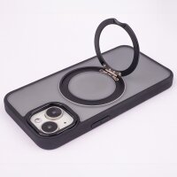 Mag Ring Rotating case kompatibel mit iPhone 14 Pro Max 6,7" Schwarz