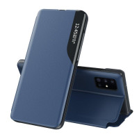Eco Leather View Hülle mit Klappständer kompatibel mit Samsung Galaxy A05s blau