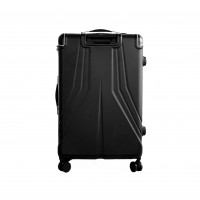 3 Tlg. Koffer-Set Schwarz mit 4 Rädern Hartschale mit Kantenschutz 360° drehbar