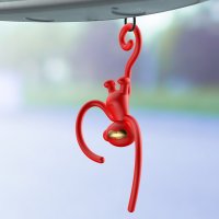 Baseus Monkey-Shaped Fahrzeugduft Affenförmig Autoduft in Rot