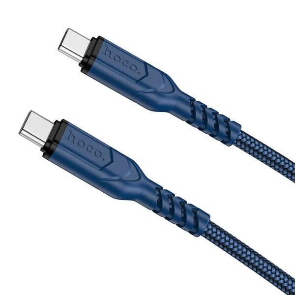 HOCO Ladekabel / Datenkabel Typ C zu Typ C PD 60W VICTORY X59 2m blau