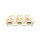 Almina 13 Teiliger Snack-Set Servierschalen für Snacks mit goldenen und silbernen Details