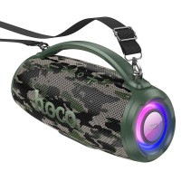 HOCO bluetooth Lautsprecher HA4 Surge camouflage grün 4500 mAh RGB-Beleuchtung