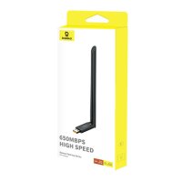 Baseus BS-OH173 650 Mbit/s 5 GHz USB-Netzwerkkarte kompatibel mit Linux, Windows Schwarz