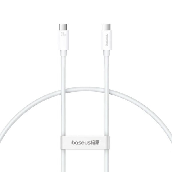 Baseus CB000068 USB-C – USB-C-Kabel 240 W PD 8K 60 Hz 1 m – Weiß