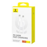 Baseus CB000068 USB-C – USB-C-Kabel 240 W PD 8K 60 Hz 1 m – Weiß