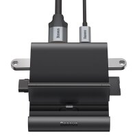 Baseus Mate 8 in 1 HUB Telefon-Dockingstation USB Type C HUB schwarz