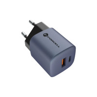 Forcell F-Energy Ladegerät mit USB C und USB A Buchsen - 3A 33W mit PD und Quick Charge 4.0 Funktion