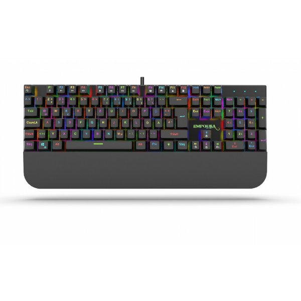 INCA IKG-443 Gaming Tastatur mechanische Metalltastatur 18 LED Modus RGB Beleuchtung Schwarz