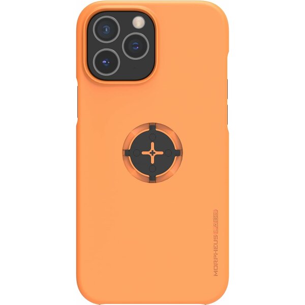 Morpheus M4s Bike Kit iPhone, Fahrrad- Motorrad-Hülle kompatibel mit iPhone 13 Pro Max Orange Full Metal Case