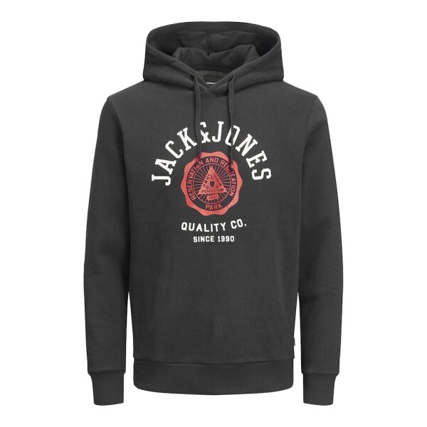 Herren Jack & Jones Warmer Print Hoodie | Logo Sweater Pullover | Basic Kapuzen Sweatshirt L