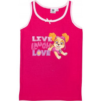 Paw Patrol Unterhemd für Mädchen - Kinder Tank Top Hemdchen Unterwäsche Rosa/Pink 110/116 (2er Pack)