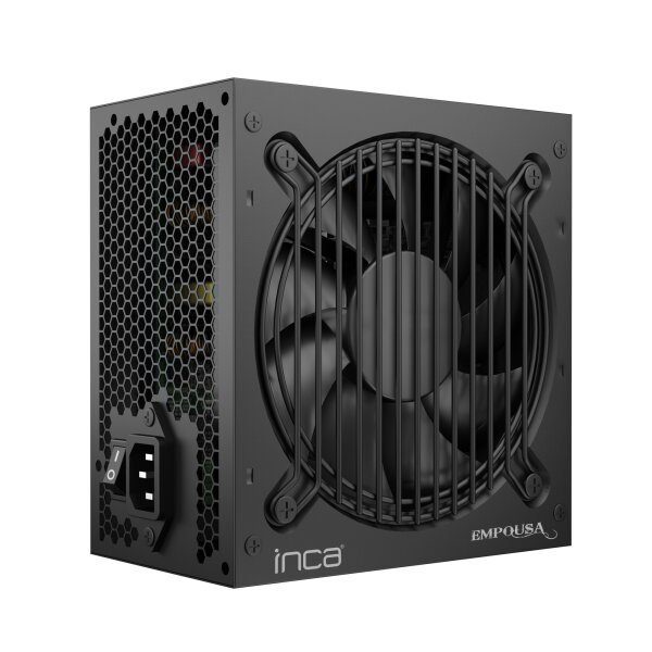 INCA 650W Bronze Netzteil für PC 120-mm-Lüfter mit Schutzfunktionen Schwarz