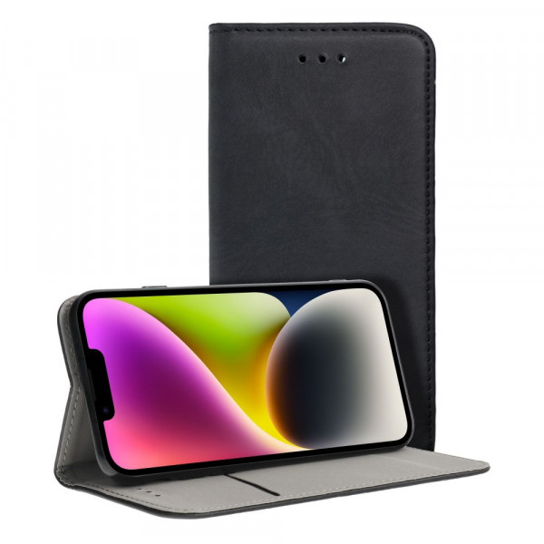 Smart Magneto Hülle Magnet Standfunktion kompatibel mit Samsung Galaxy A05 schwarz