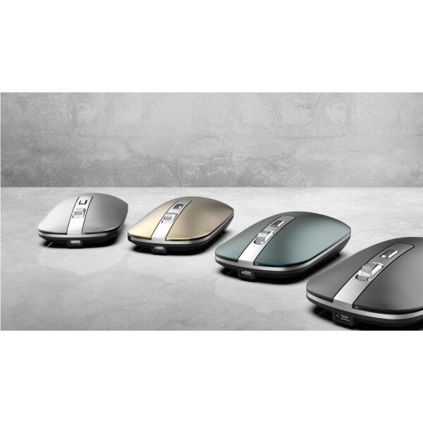 Inca Bluetooth & kabellose 2,4G kabellose optische Maus wiederaufladbare 800-1200-1600 Dpi Silent-Maus