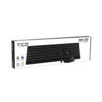 INCA IWS-519 Wireless Kabellos Multimedia Slim Chocolate Design Tastatur & Maus Set